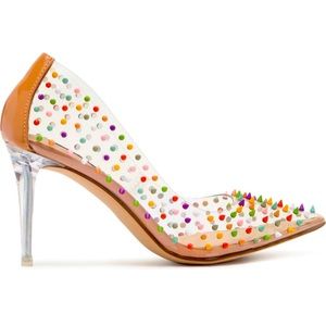 Luiza Studded Pointed Toe Pump size 9 M